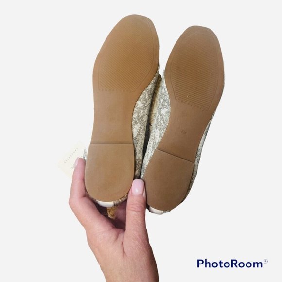 Sanctuary Social "Smart Creation" Knit Ballet Flats In Crème Size 6 New - Picture 5 of 7